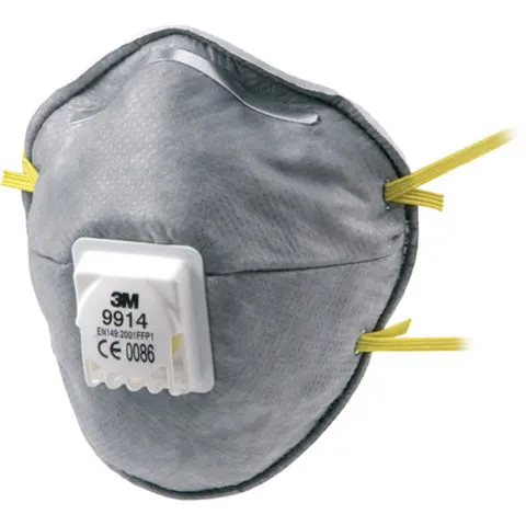 Respiratore 3M™ 9914 con carboni attivi (vapori organici)